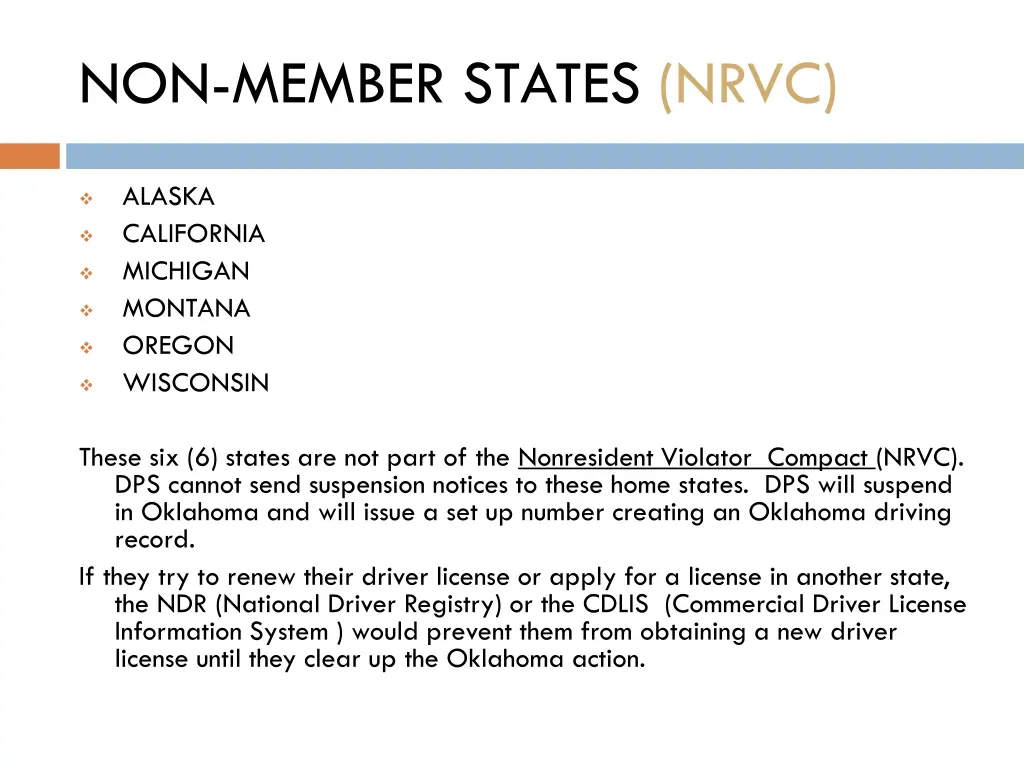 non member states nrvc