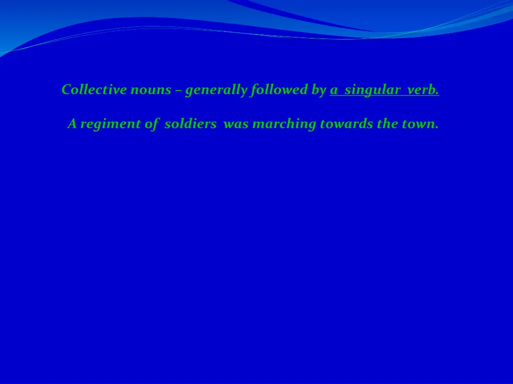 collective nouns generally followed by a singular