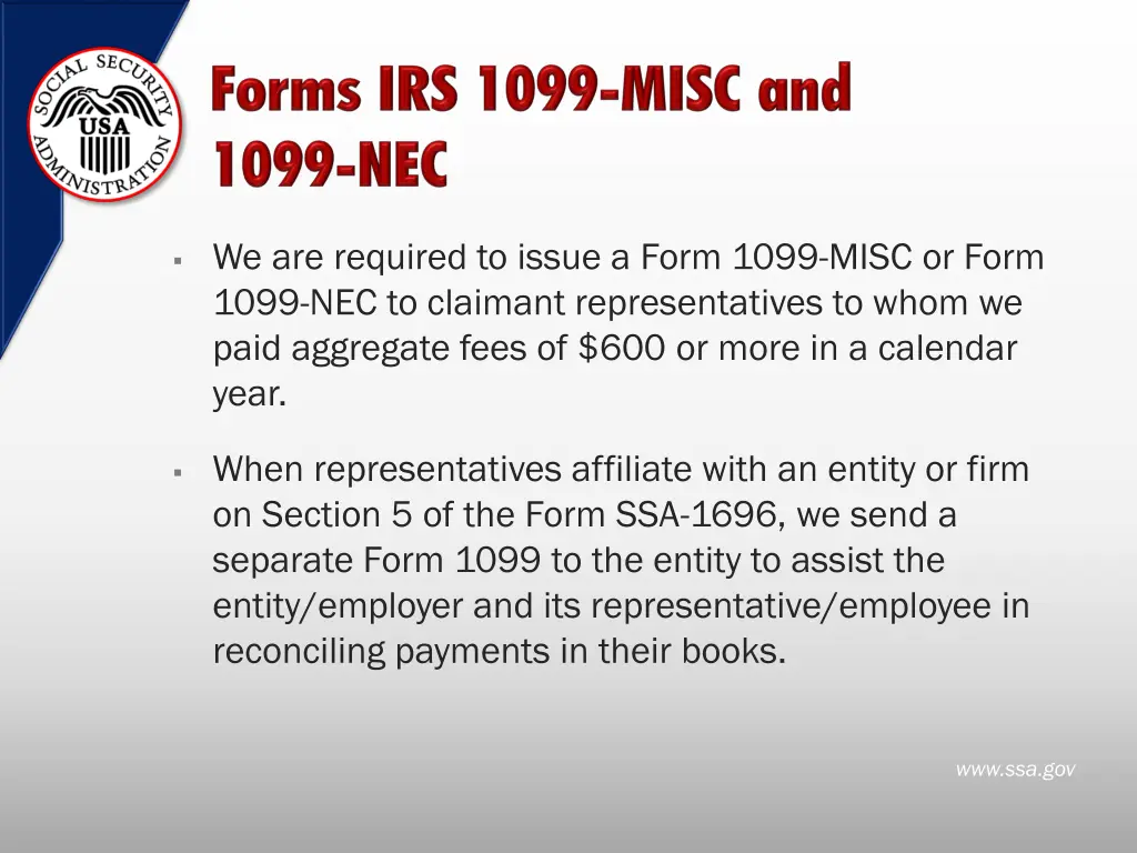 we are required to issue a form 1099 misc or form