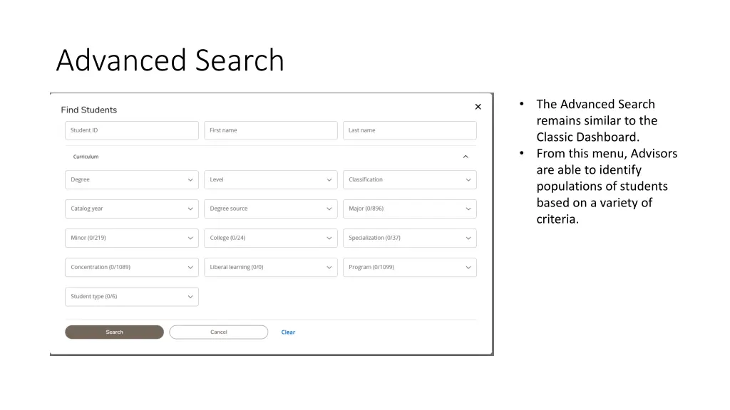 advanced search