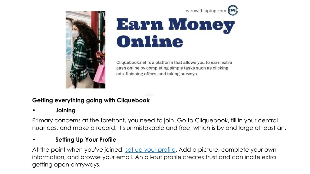getting everything going with cliquebook