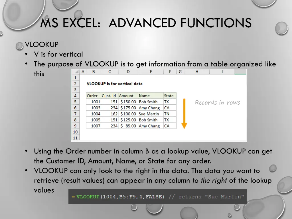 ms excel advanced functions 1