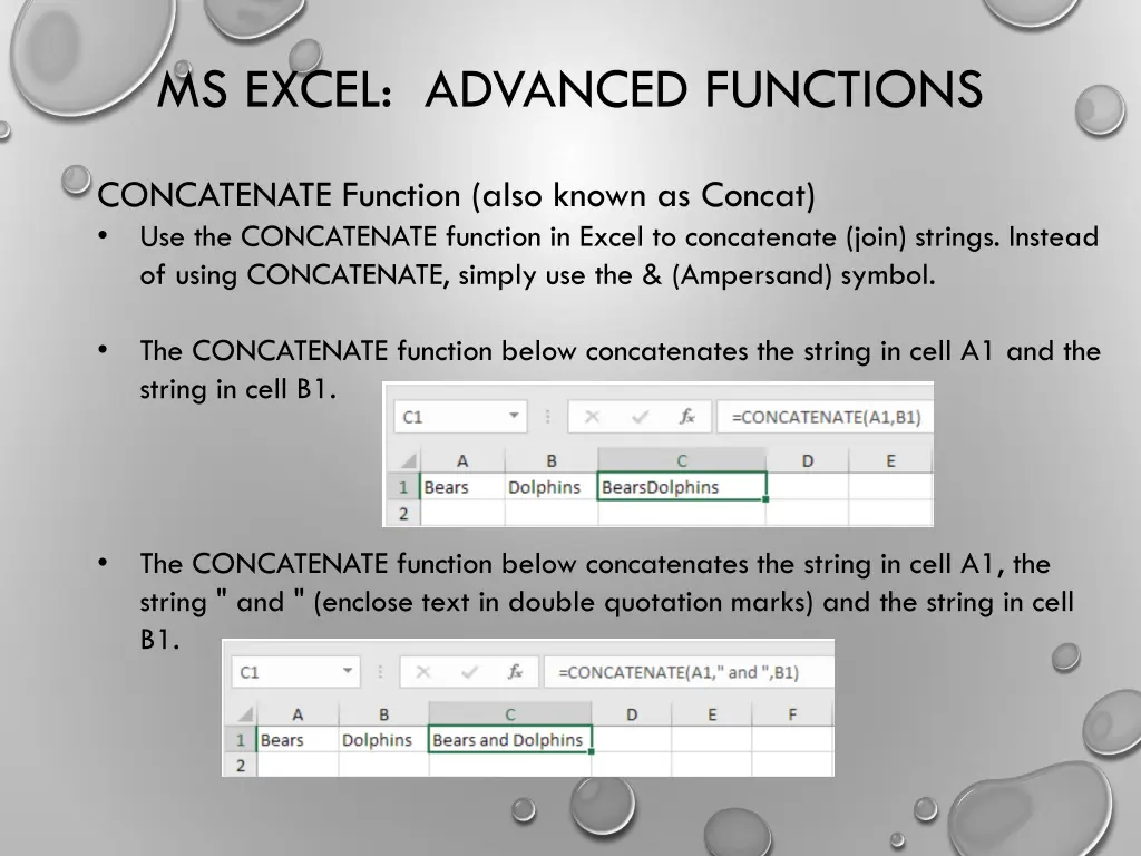 ms excel advanced functions 5