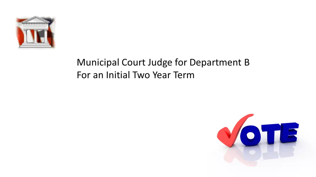 municipal court judge for department