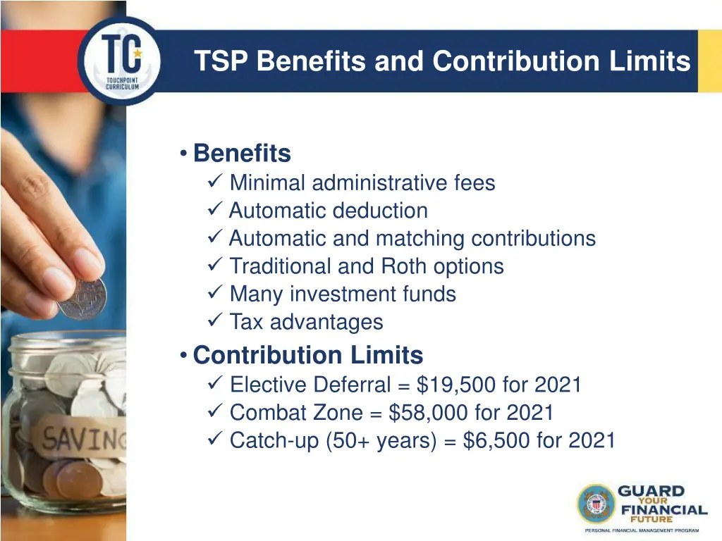 tsp benefits and contribution limits