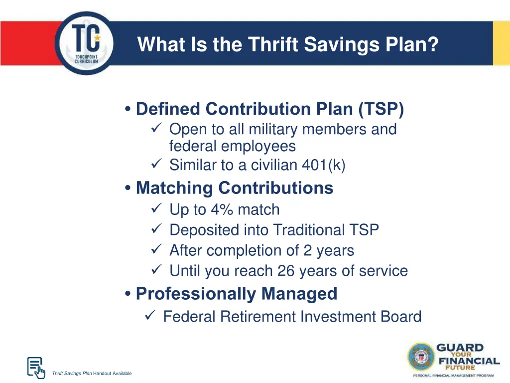 what is the thrift savings plan