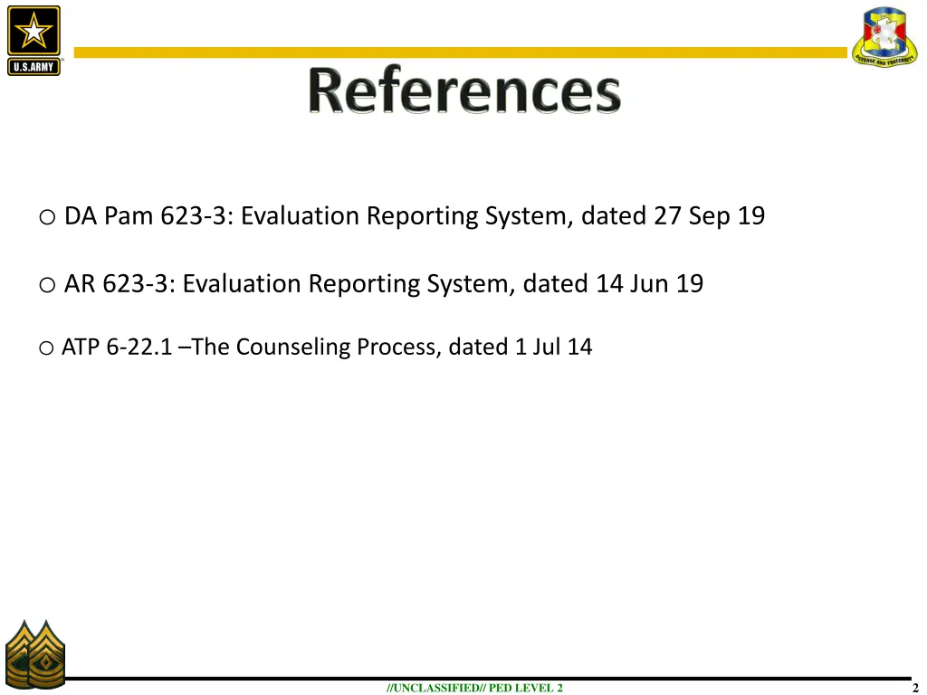 o da pam 623 3 evaluation reporting system dated