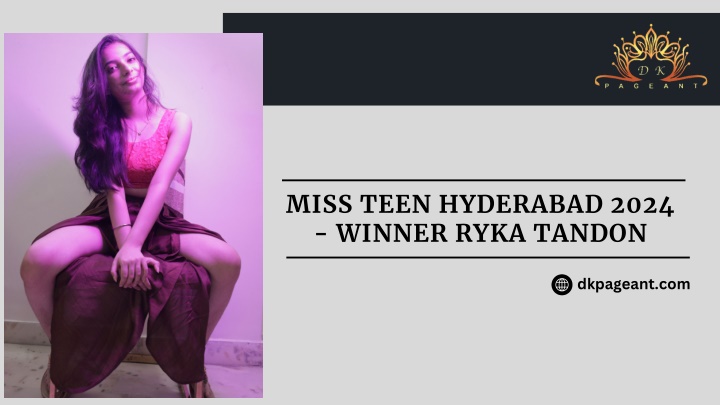 miss teen hyderabad 2024 winner ryka tandon