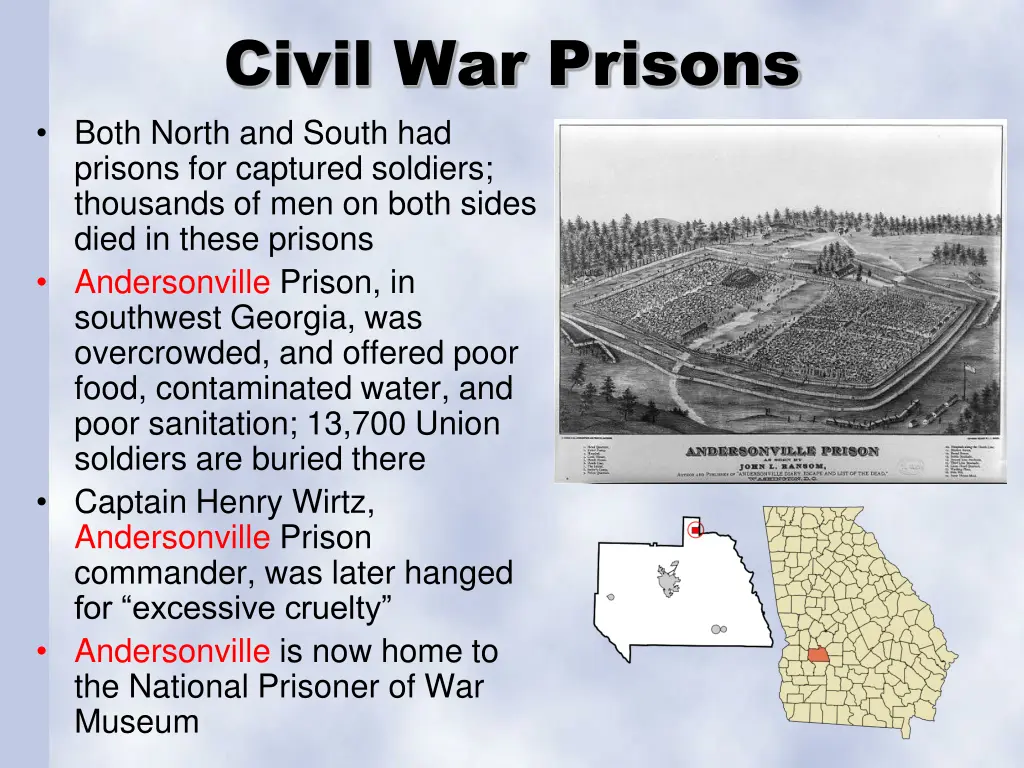 civil war prisons both north and south