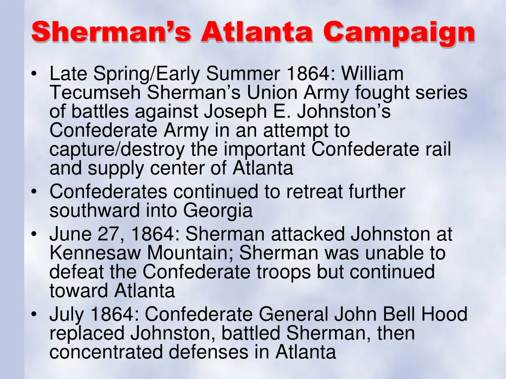 sherman s atlanta campaign