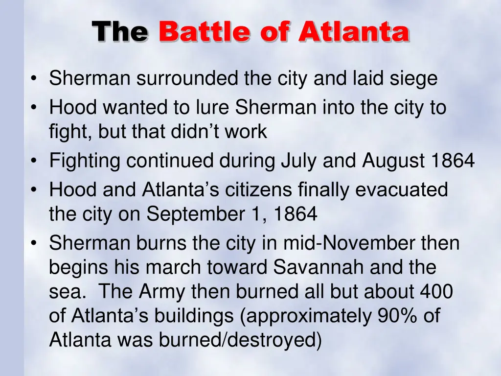 the battle of atlanta