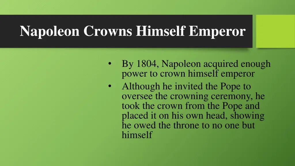 napoleon crowns himself emperor