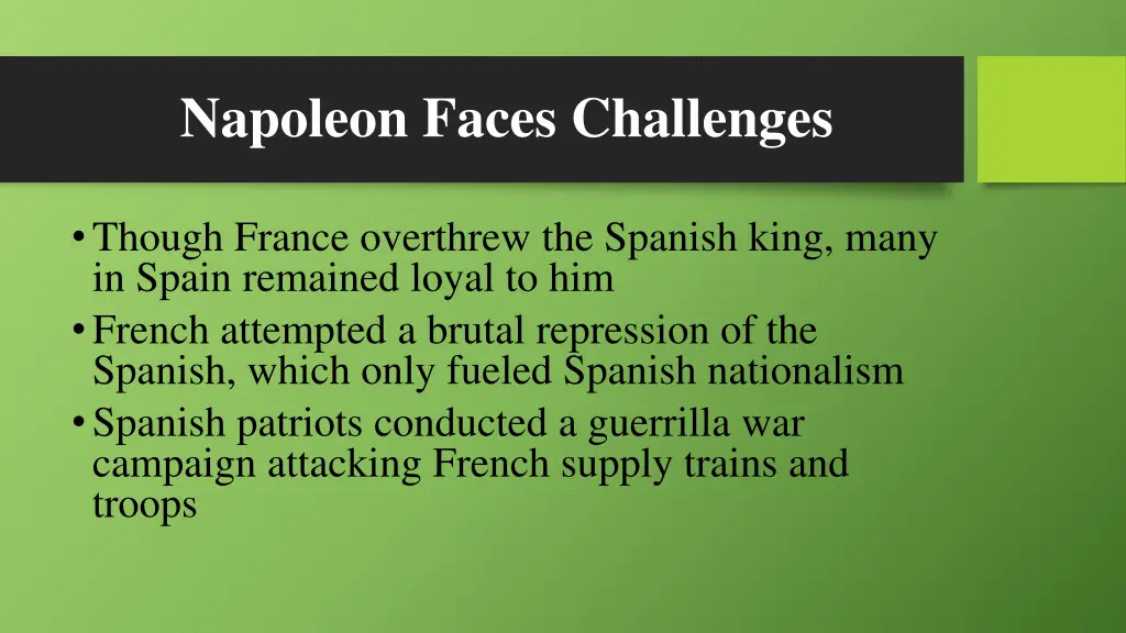 napoleon faces challenges 1