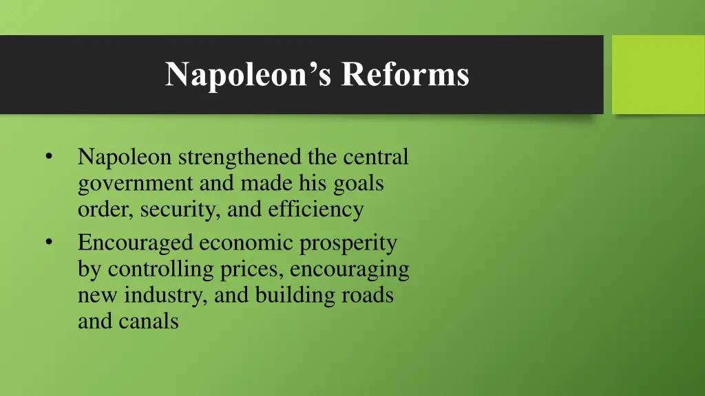 napoleon s reforms