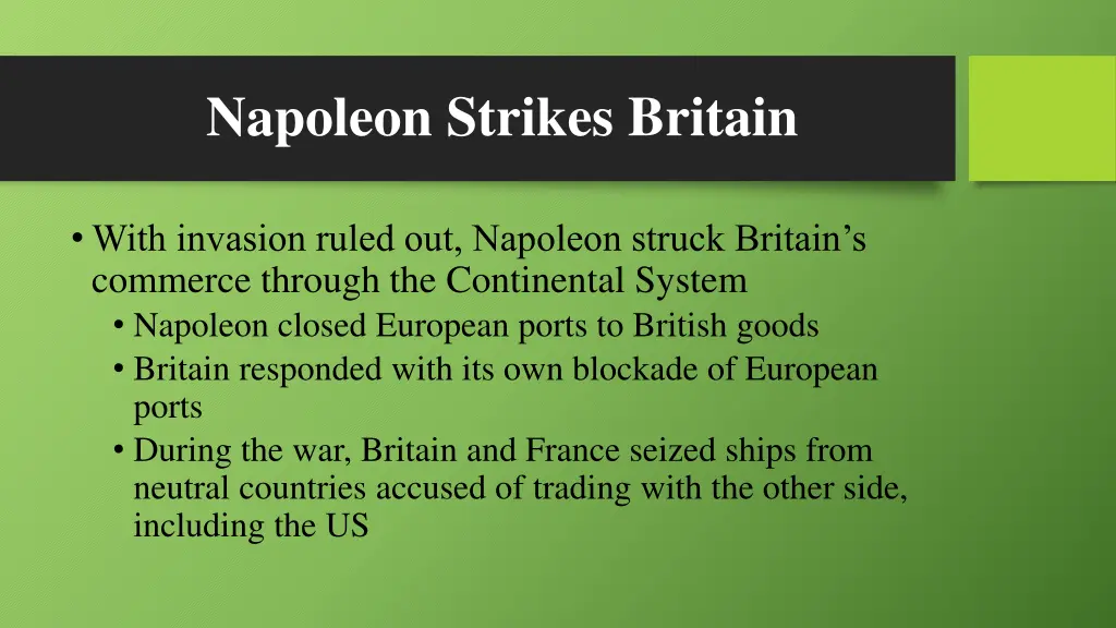 napoleon strikes britain 1