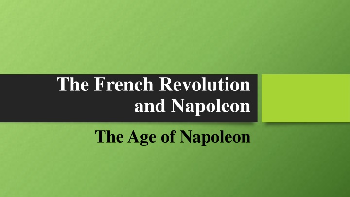 the french revolution and napoleon