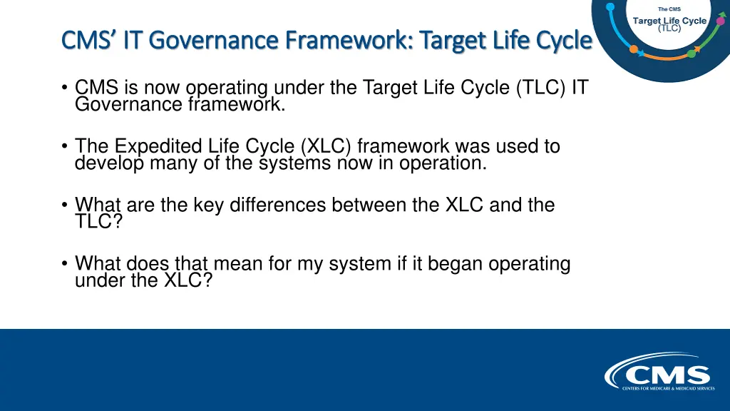 cms it governance framework target life cycle