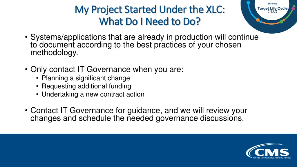 my project started under the xlc my project