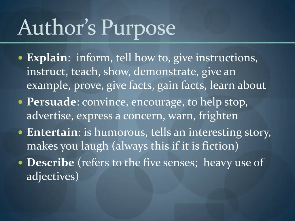 author s purpose 1