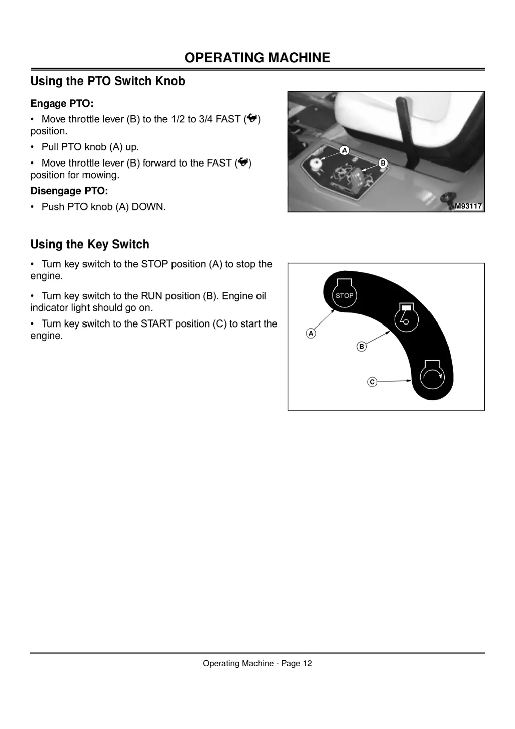 operating machine 7