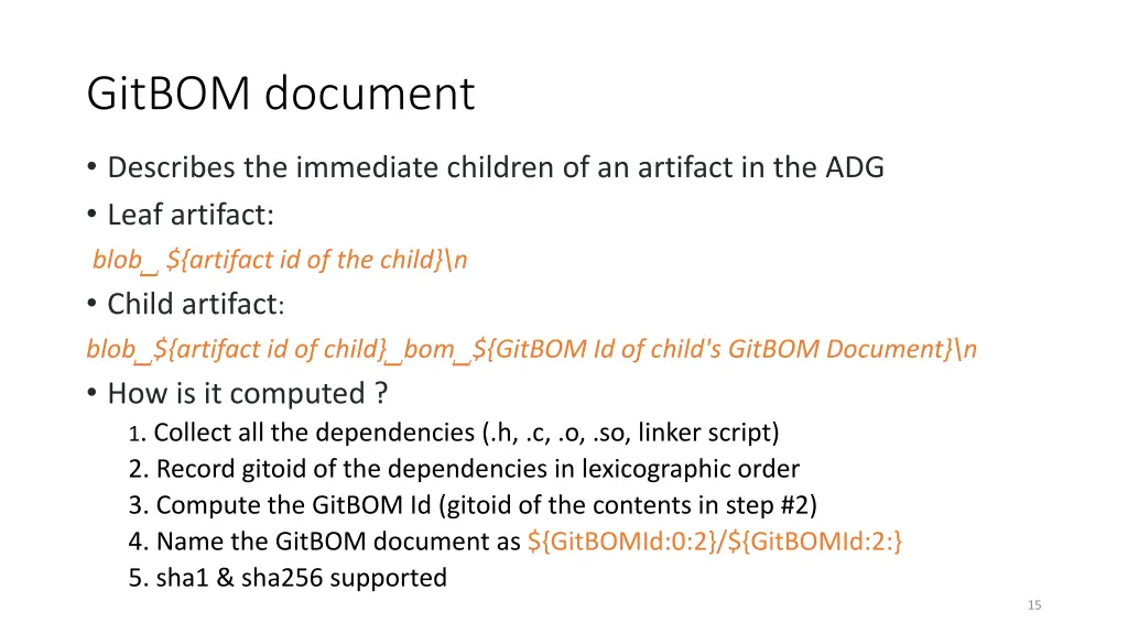 gitbom document