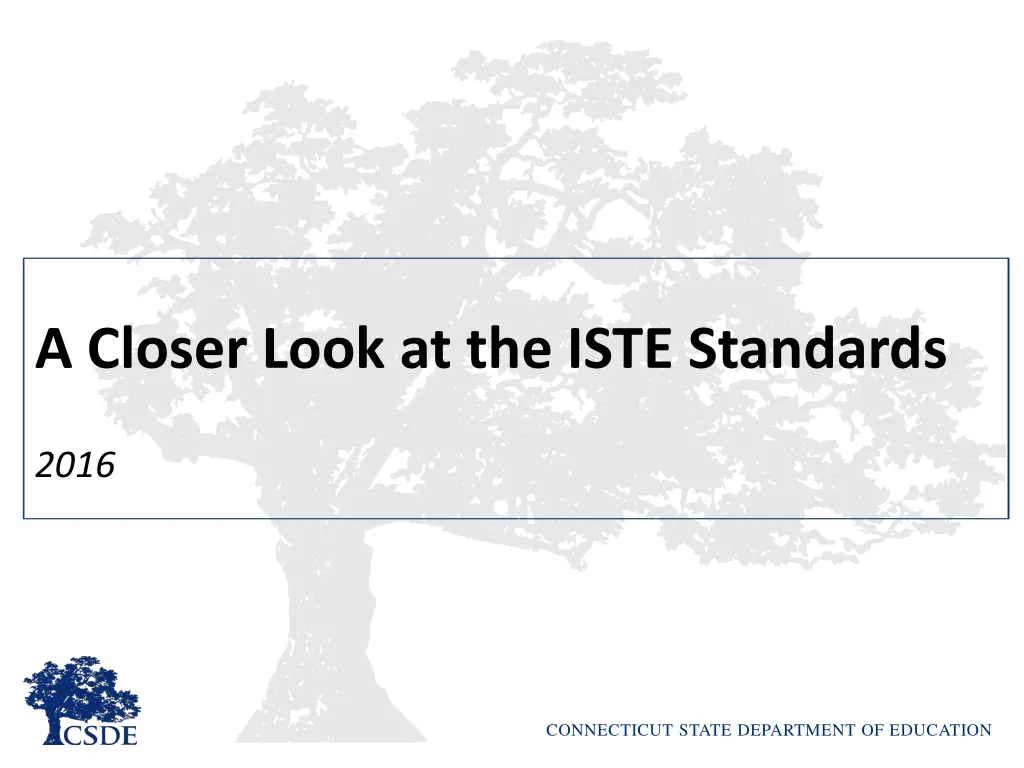 a closer look at the iste standards