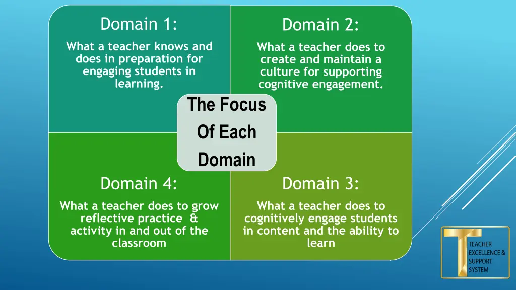 domain 1 what a teacher knows and does