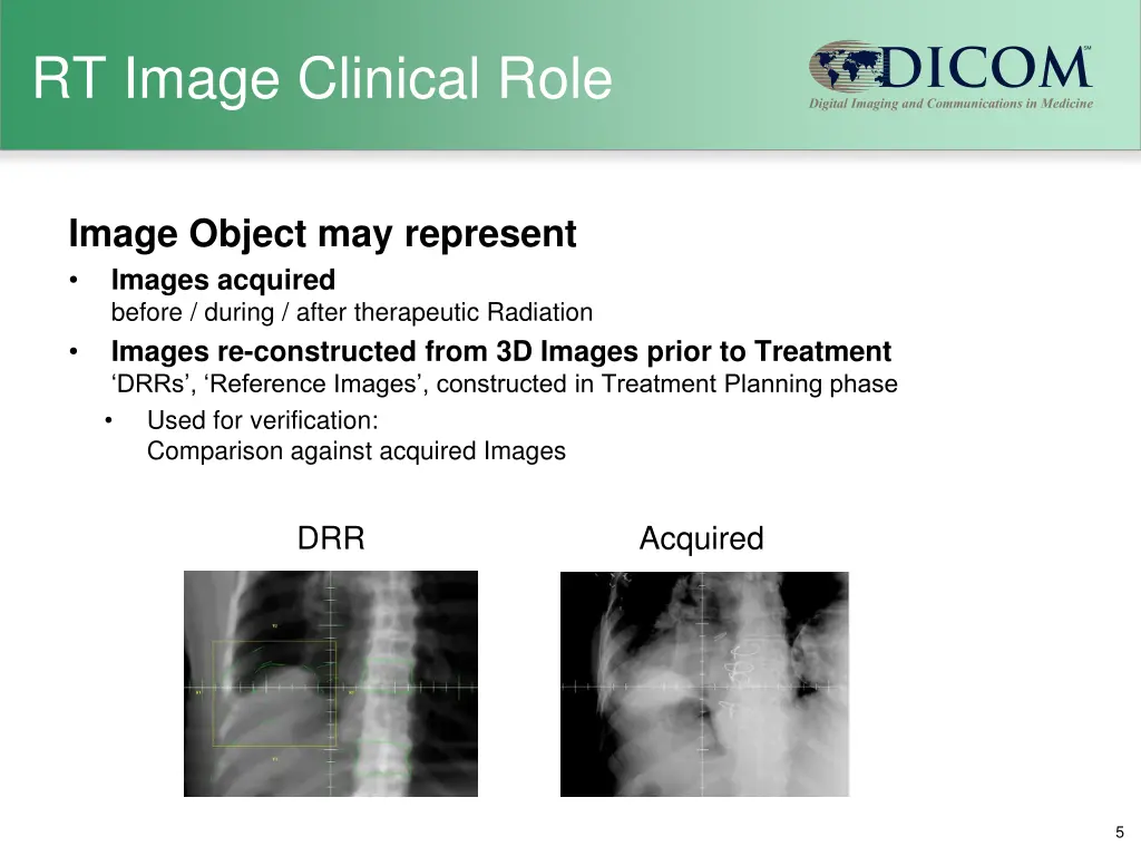 rt image clinical role