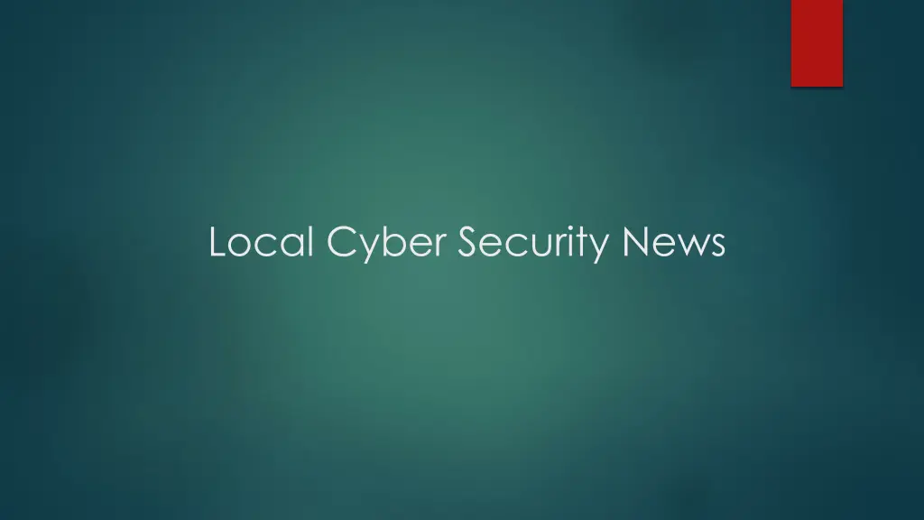 local cyber security news