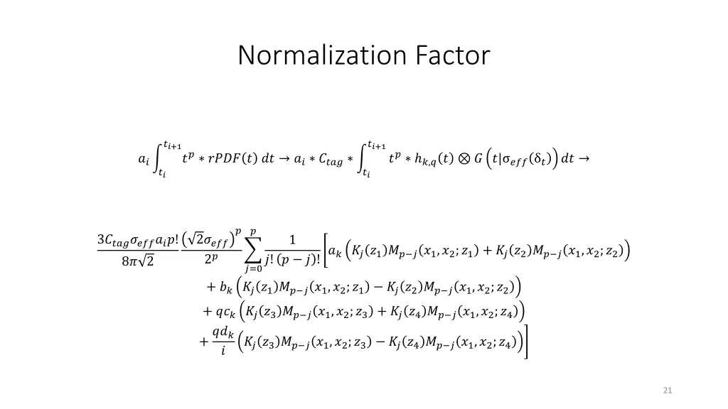 normalization factor 2