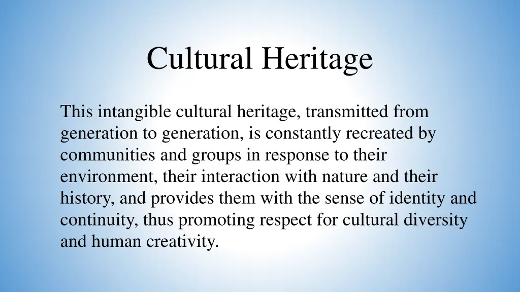 cultural heritage 1