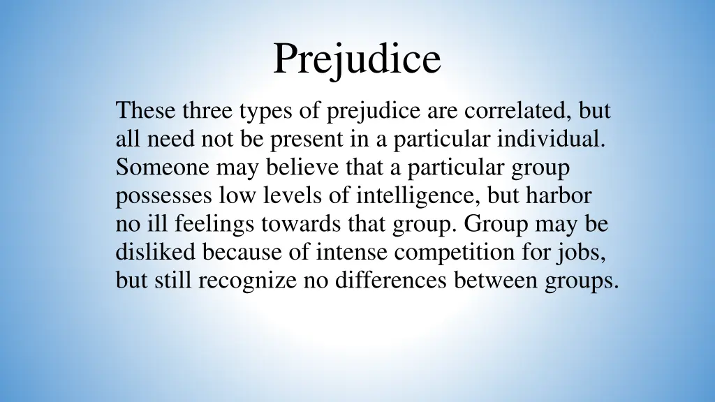 prejudice 3