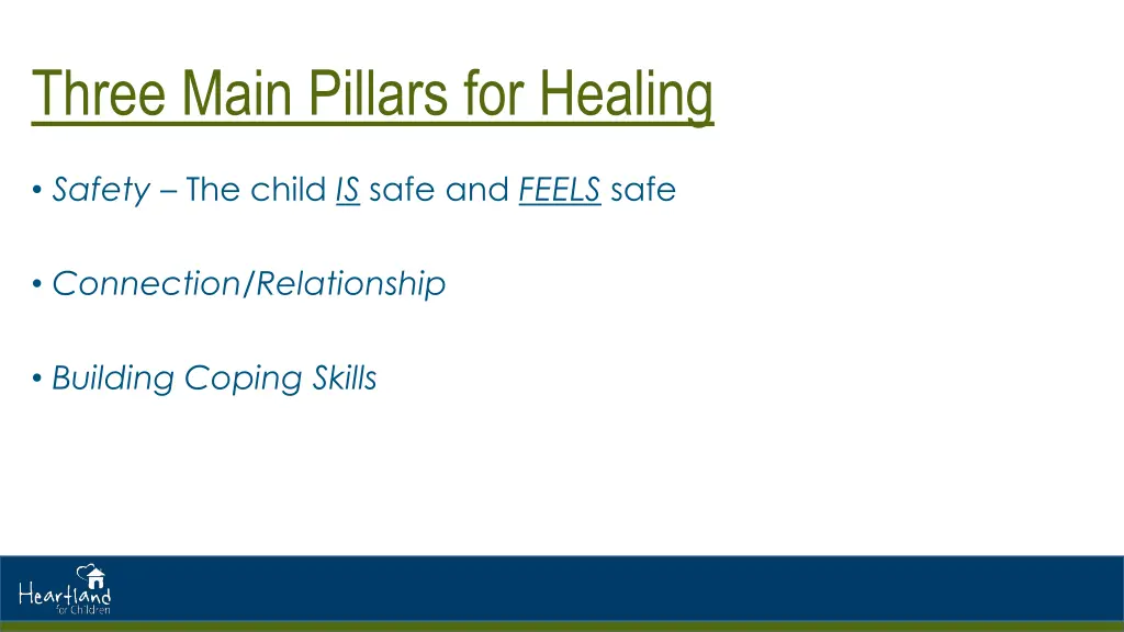 three main pillars for healing