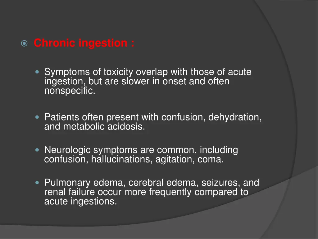 chronic ingestion