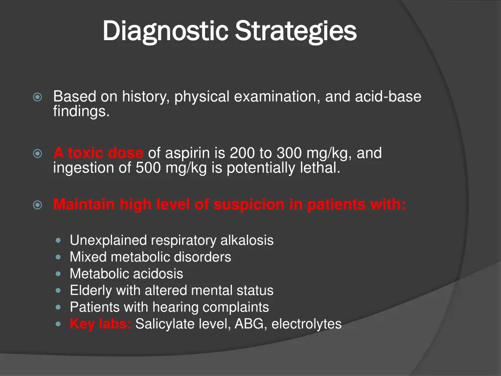 diagnostic strategies diagnostic strategies