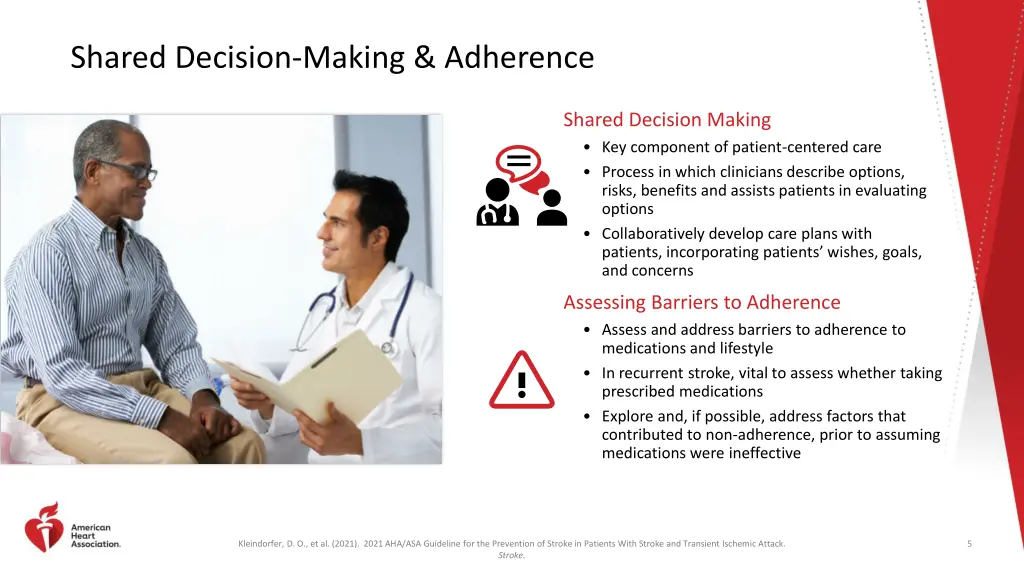 shared decision making adherence