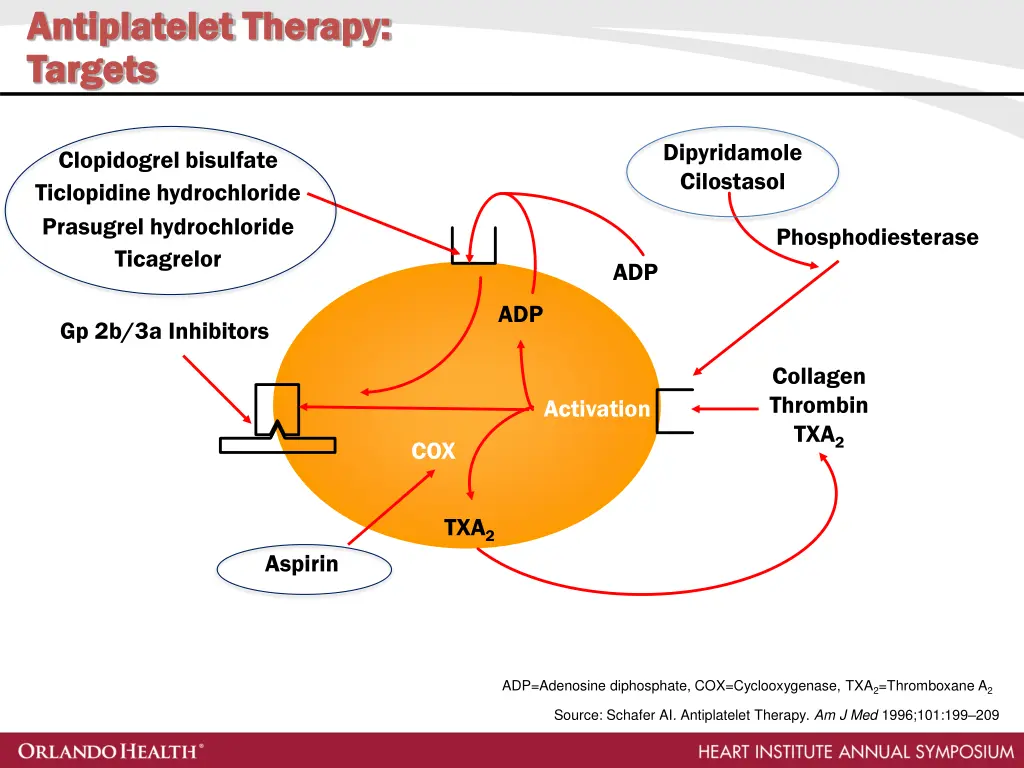 antiplatelet antiplatelet therapy targets targets