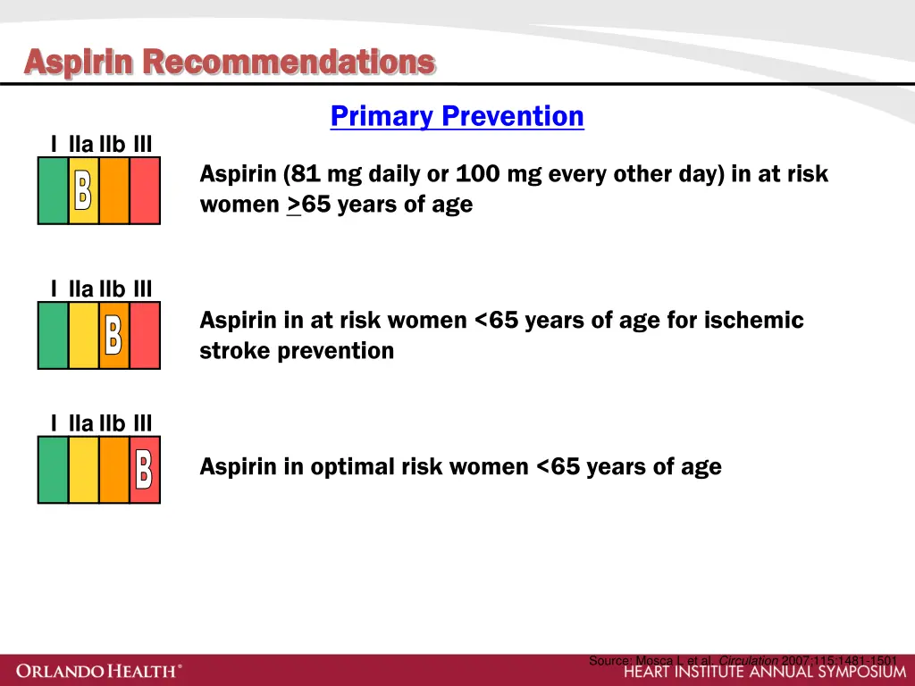 aspirin recommendations aspirin recommendations