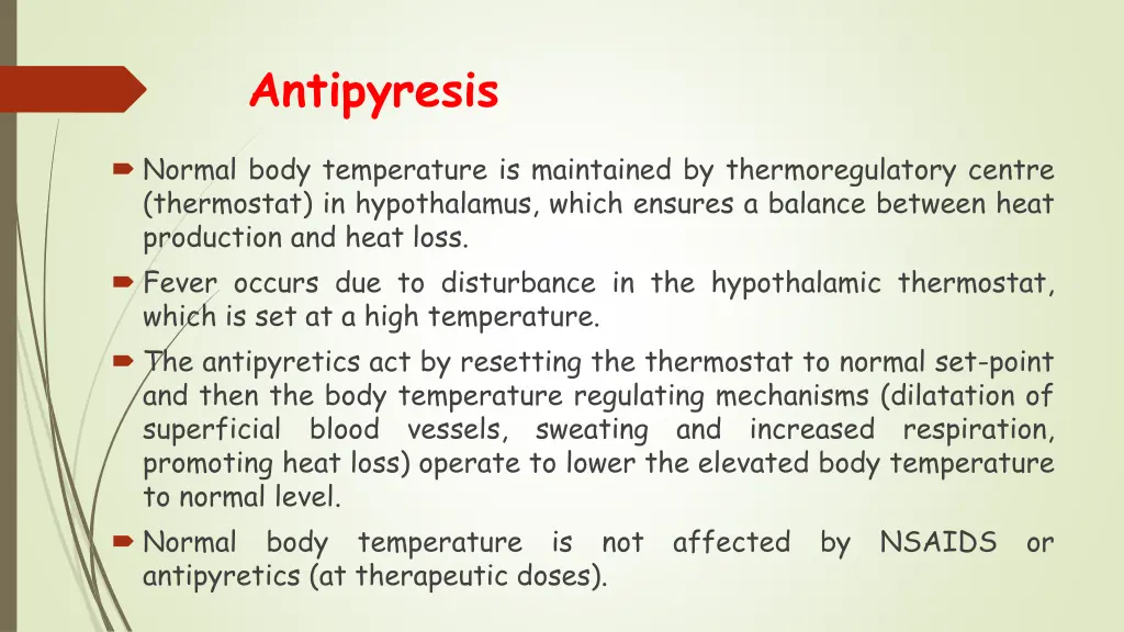 antipyresis