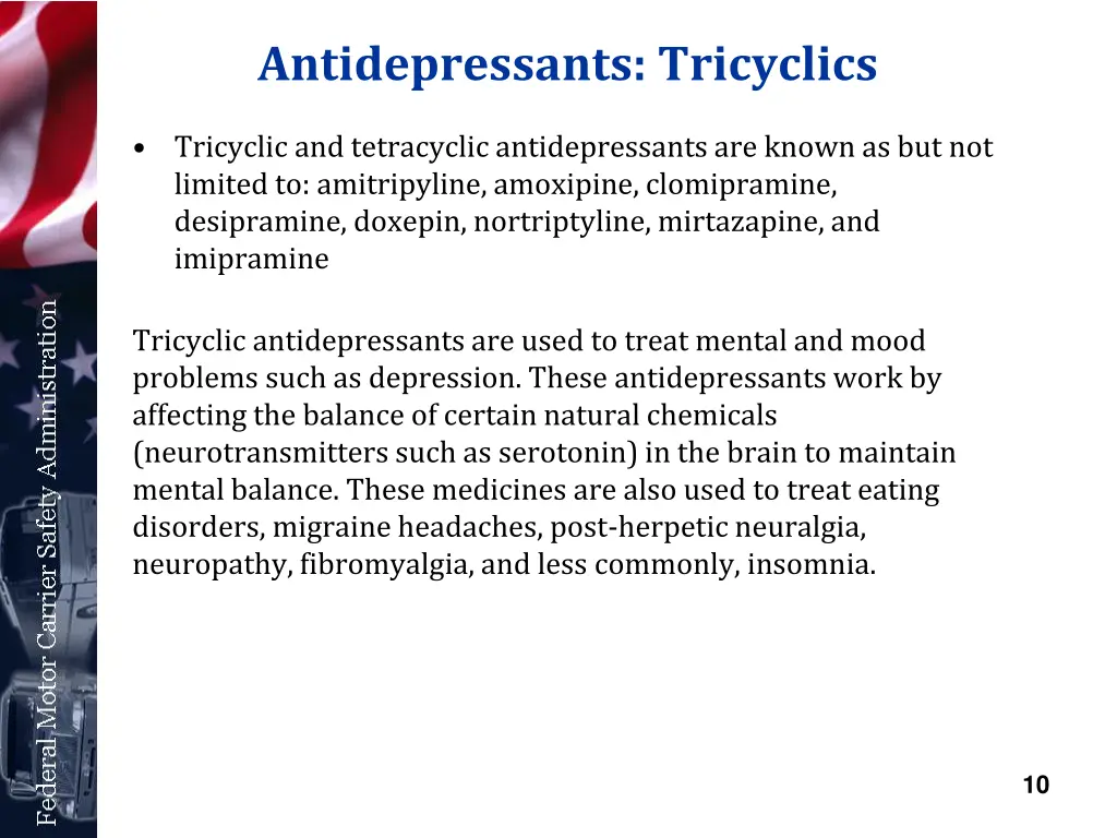 antidepressants tricyclics