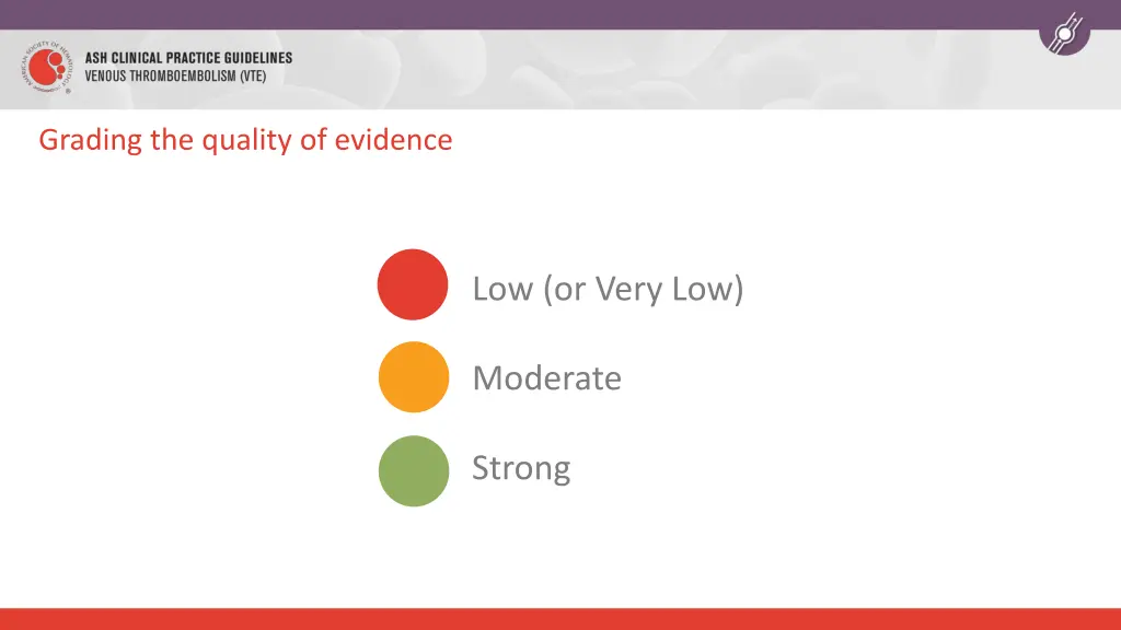 grading the quality of evidence