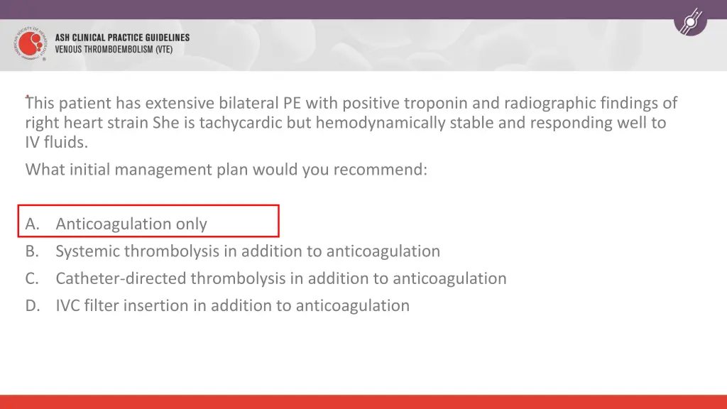 this patient has extensive bilateral pe with