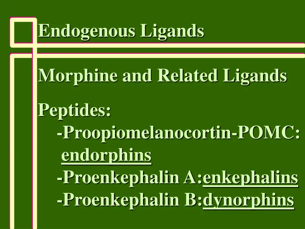 endogenous ligands