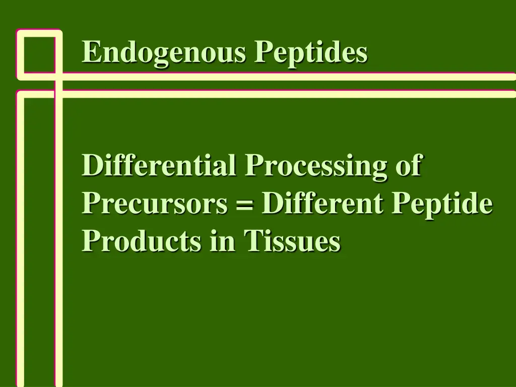 endogenous peptides