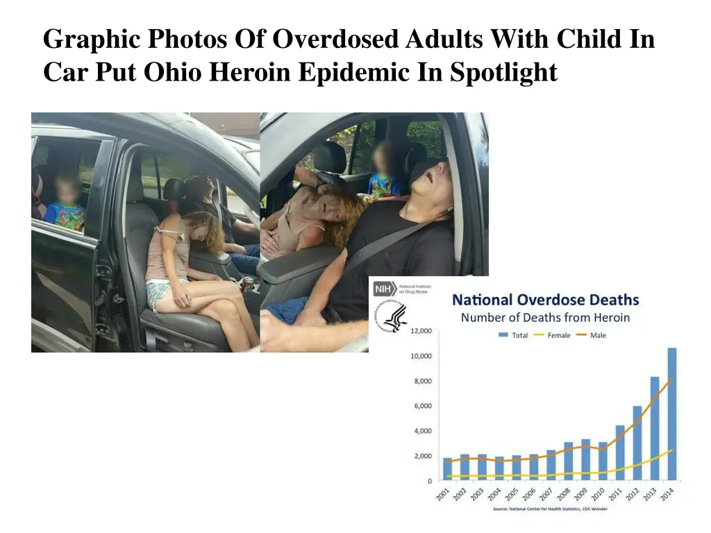 graphic photos of overdosed adults with child