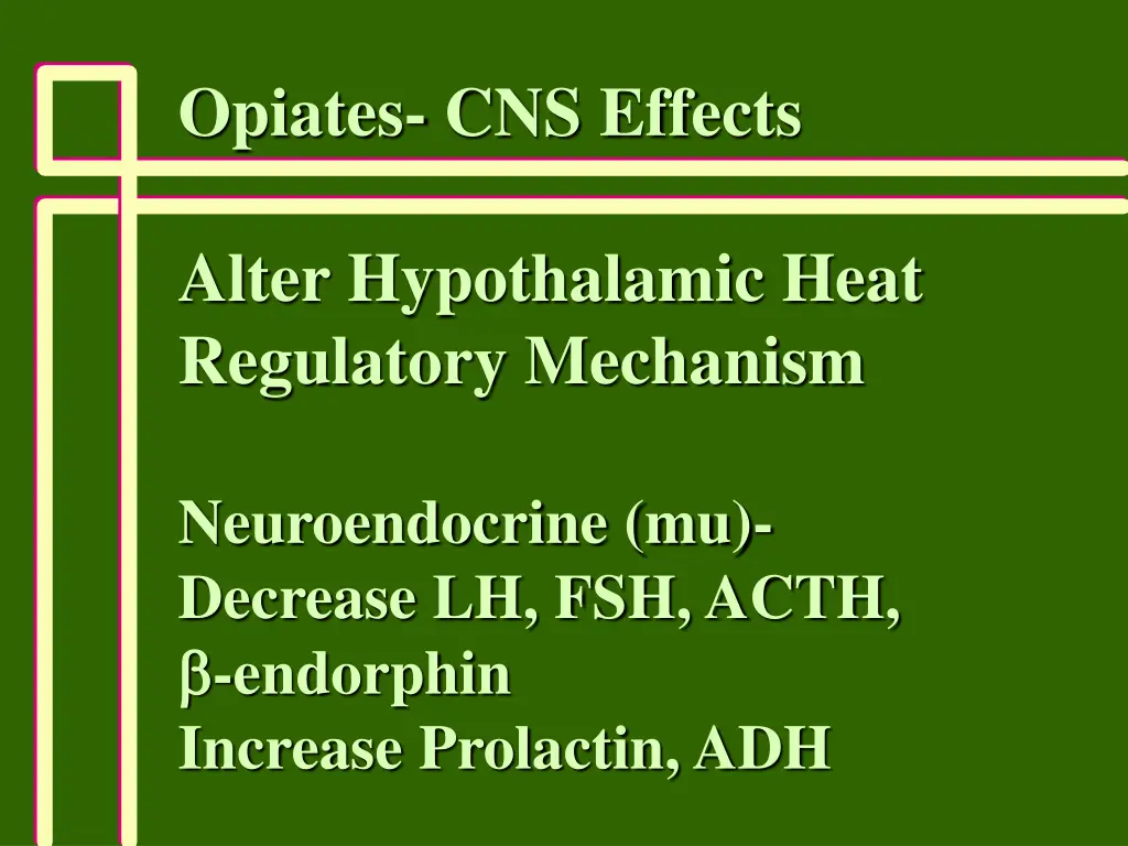 opiates cns effects 2