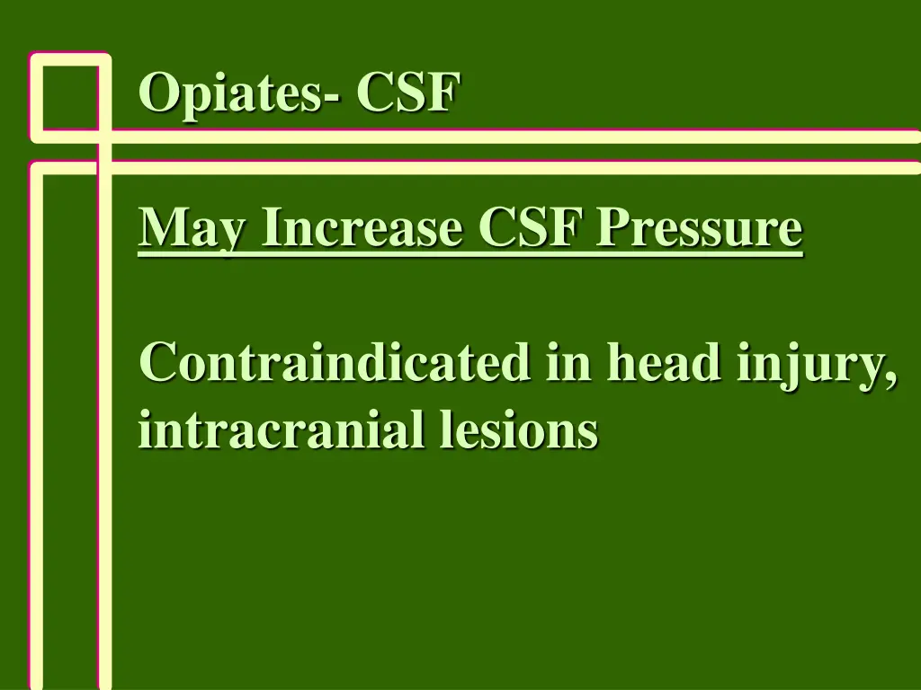 opiates csf