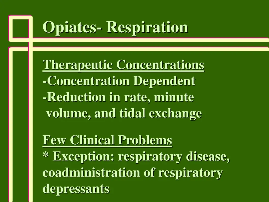 opiates respiration