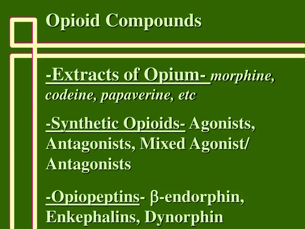 opioid compounds