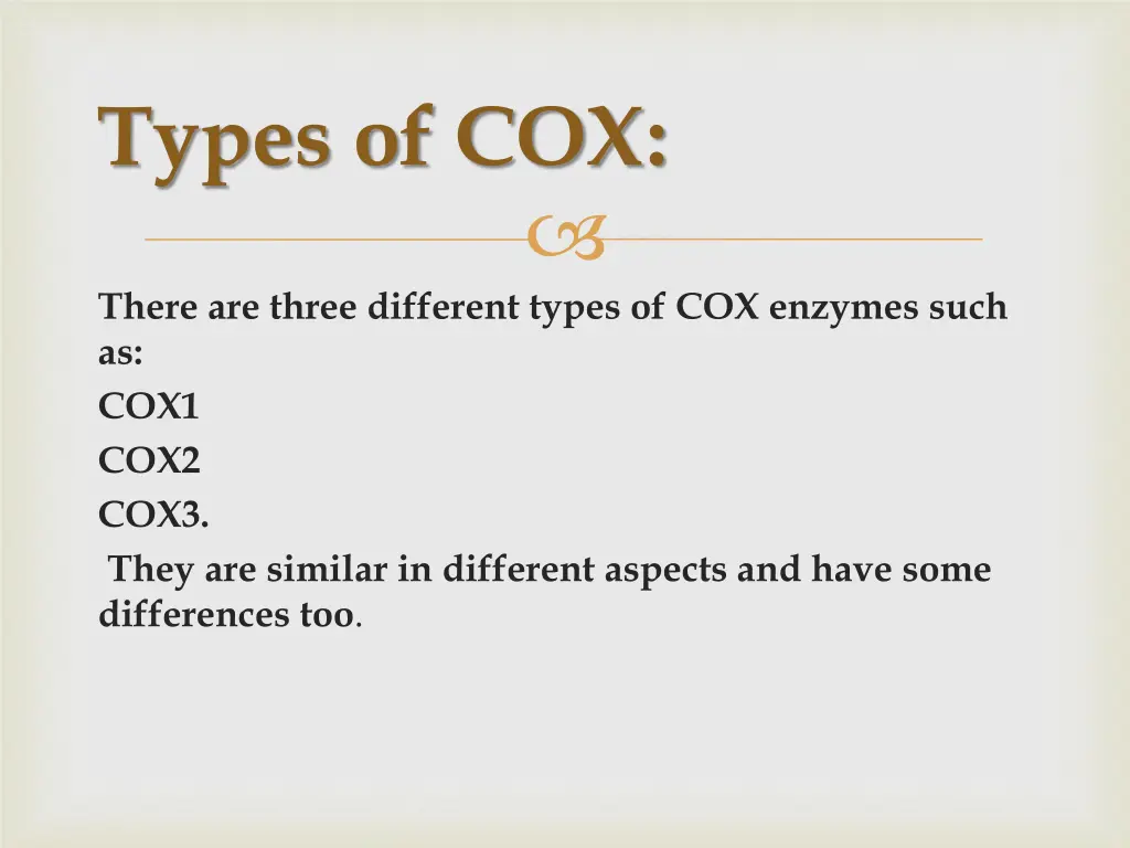 types of cox